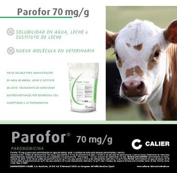 Calier lanza Parofor 70mg/g, para terneros prerrumiantes y cerdos