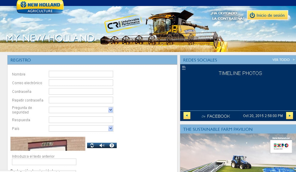 My New Holland, el nuevo espacio virtual para los clientes de la marca