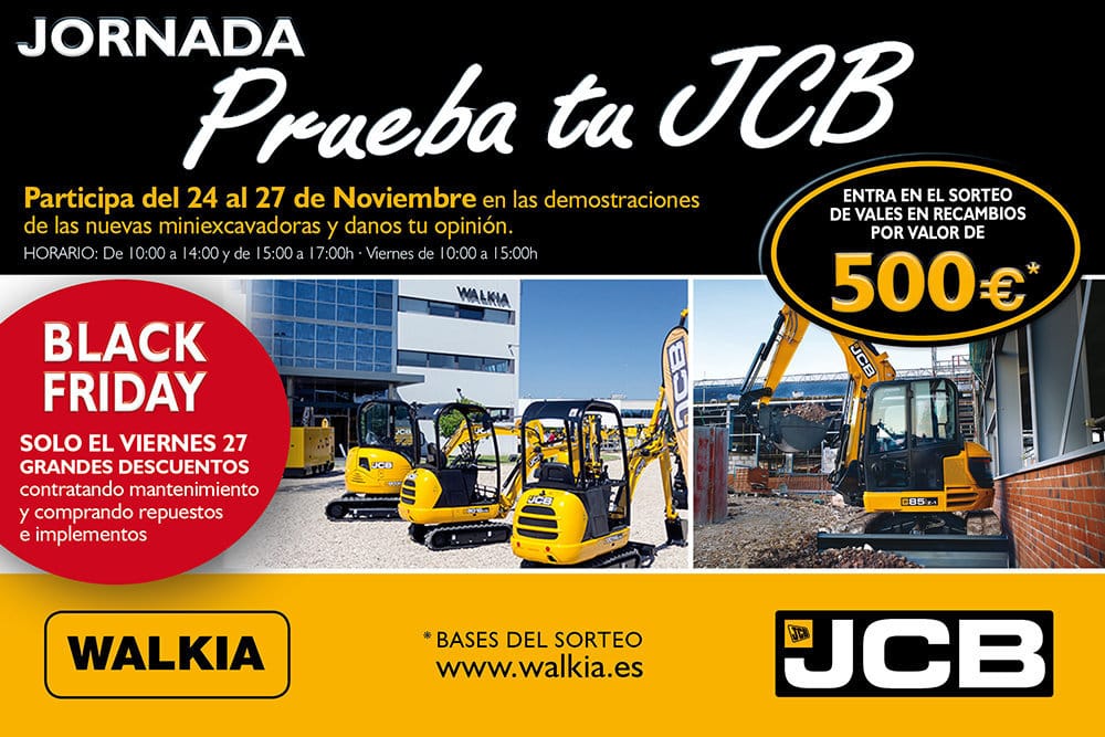 JCB España  se suma al Black Friday