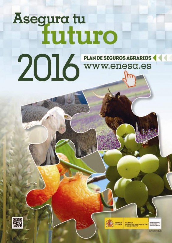 ENESA edita la Guía del Seguro Agrario 2016 para difundir las novedades del nuevo Plan anual