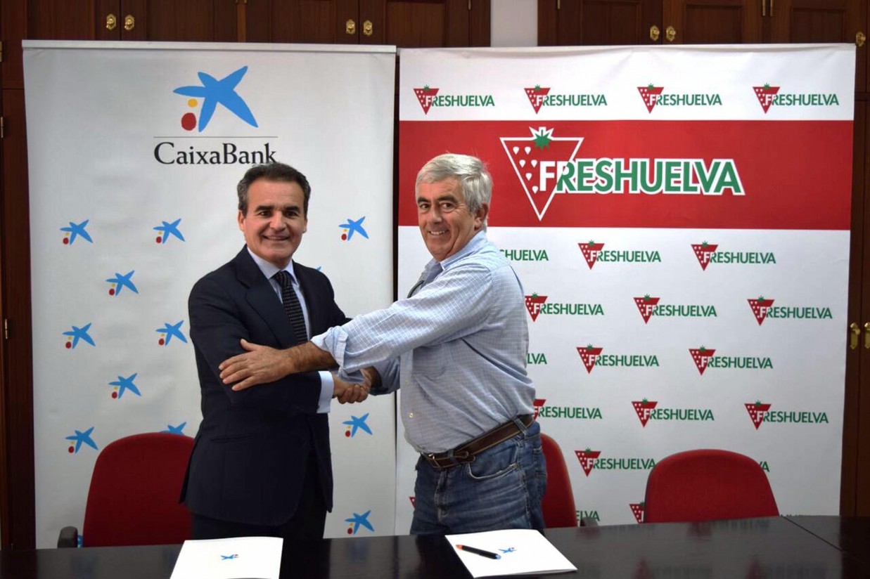 Convenio entre Freshuelva y CaixaBank para impulsar un nuevo etiquetado para las berries