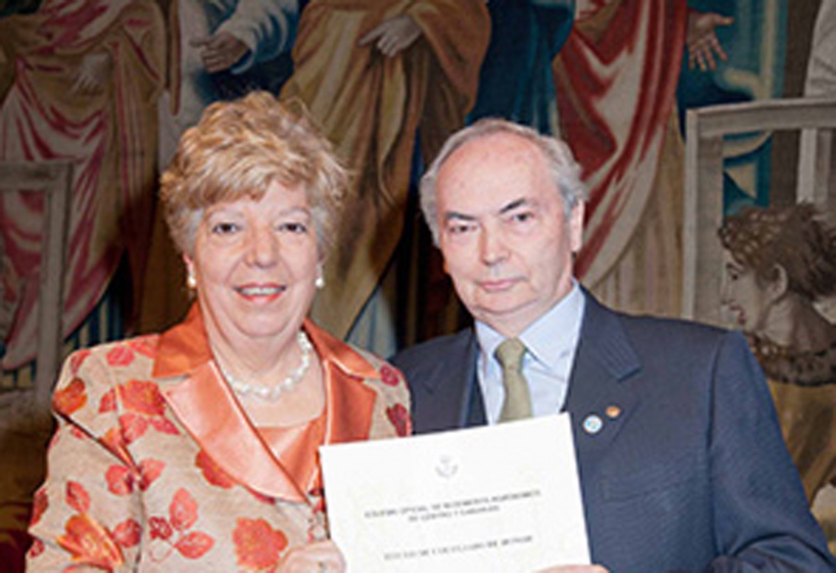 Ignacio Trueba y Felipe Medina, Colegiados de Honor del Colegio de Agrónomos