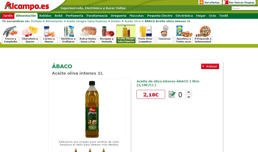 COAG denuncia que Alcampo se suma también a la “venta a pérdidas” de aceite de oliva
