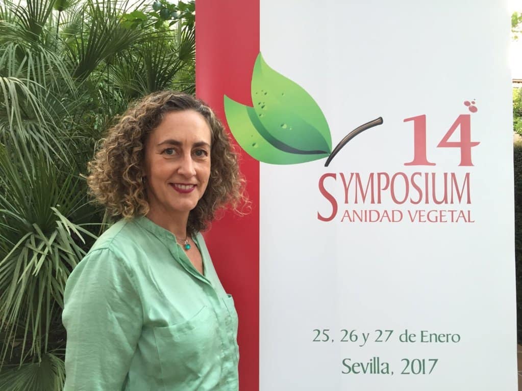 María Cruz Ledro, presidenta del 14º Symposium Nacional de Sanidad Vegetal