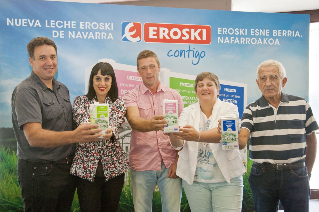 Eroski alcanza acuerdos con empresas lácteas locales para apoyar la sostenibilidad del sector