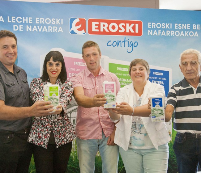 Eroski alcanza acuerdos con empresas lácteas locales para apoyar la sostenibilidad del sector