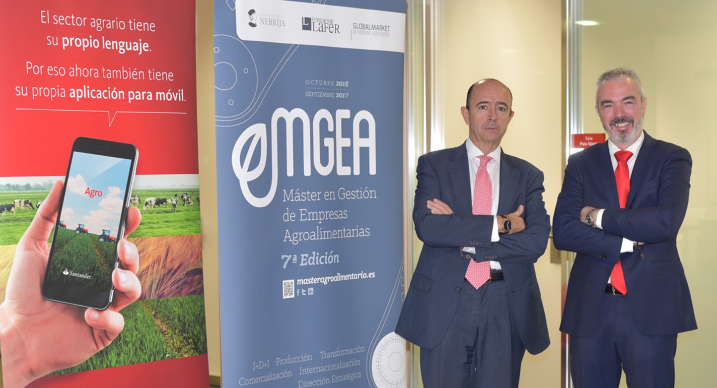 Santander refuerza su colaboración con el Máster agroalimentario MGEA