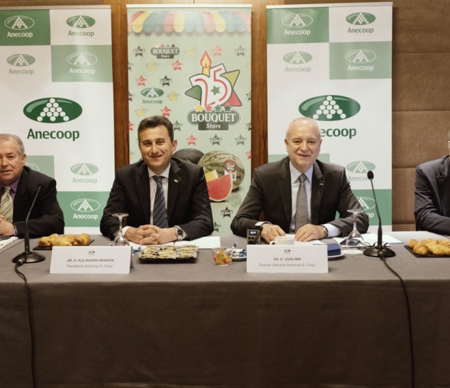 El Grupo Anecoop facturó 639 M€, con un volumen de 782.000 t de productos comercializados en la campaña 2015/16