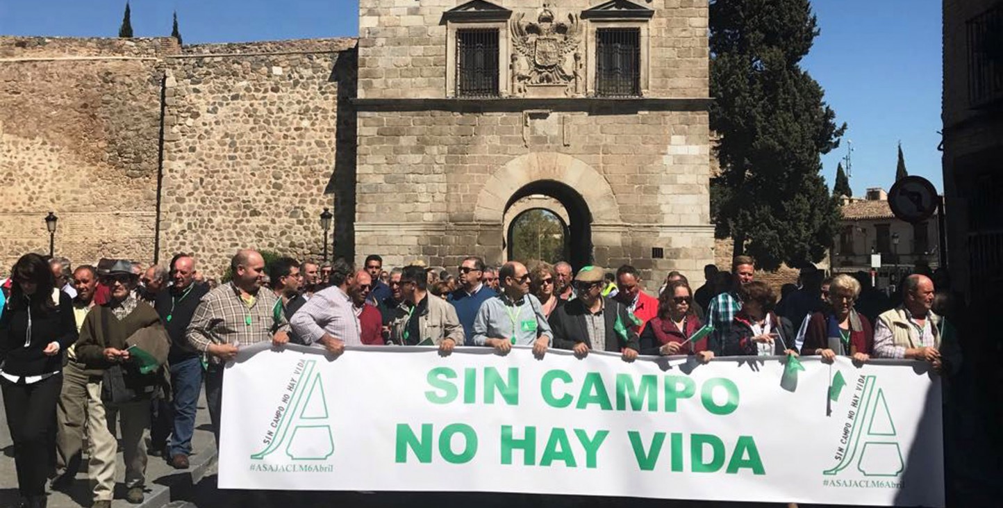 Siete mil agricultores y ganaderos se manifiestan en Castilla-La Mancha
