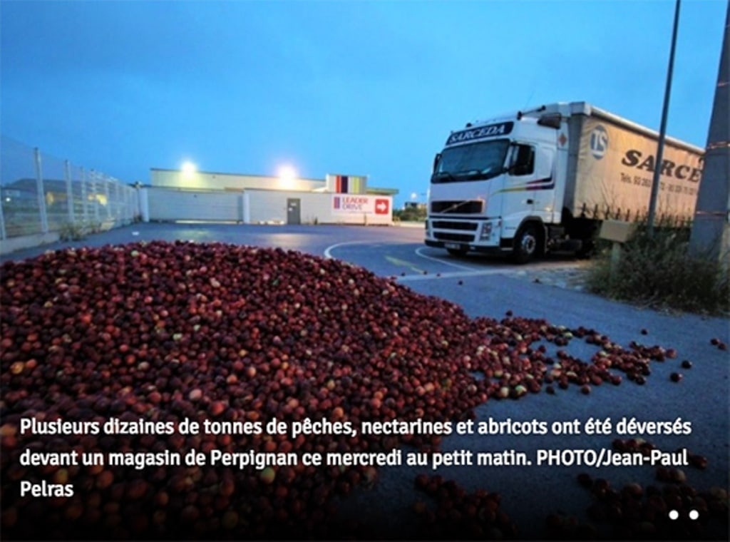 Nuevo ataque al sector hortofrutícola español en Francia