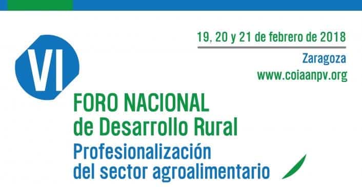 La profesionalización del sector agroalimentario, protagonista del VI Foro Nacional de Desarrollo Rural