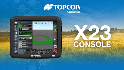 Nueva consola táctil X23 de Topcon Agriculture