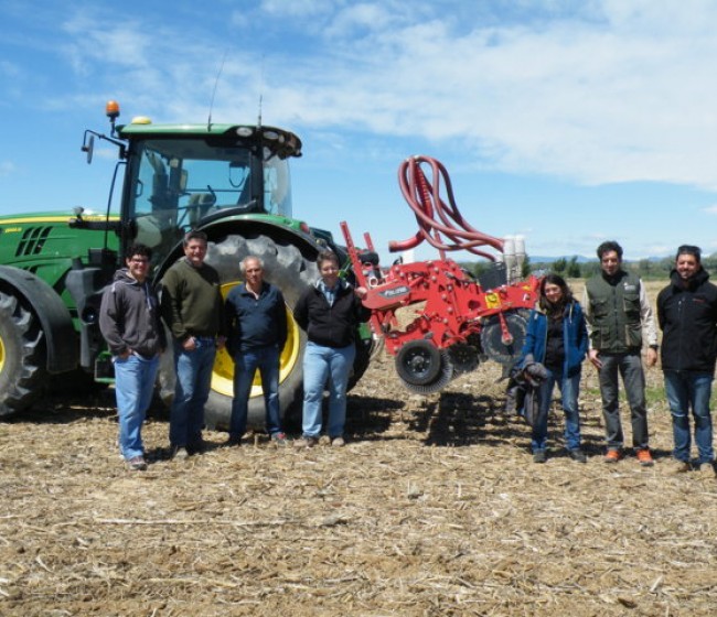 Kultistrip 4500 F de Kverneland, para el trabajo del suelo en la línea de siembra