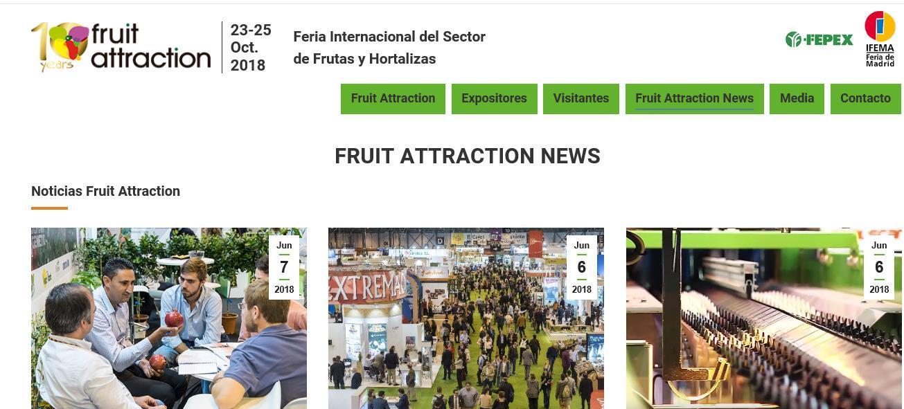 El certamen Fruit Attraction crece un 16% en su décima edición