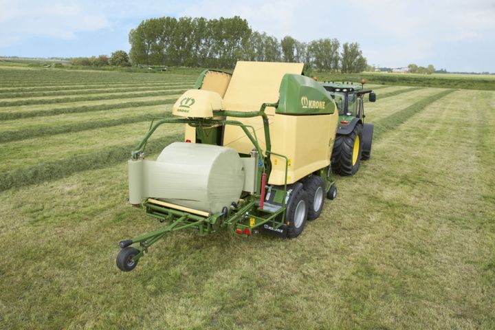 Nuevo sistema de pesado para las rotoempacadoras encintadoras Comprima X-treme de Krone