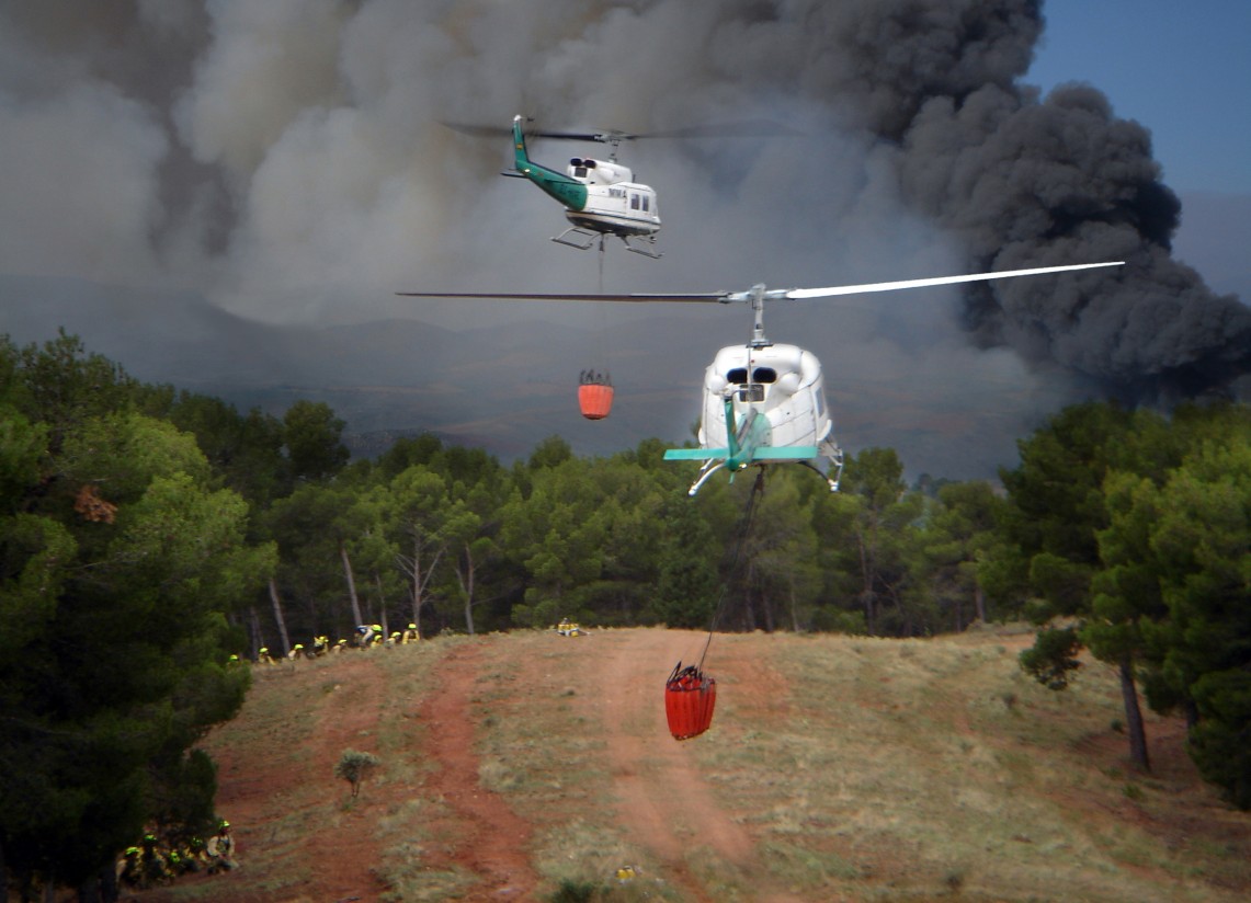 Los incendios forestales en 2018 se sitúan en el 54% de la media del decenio