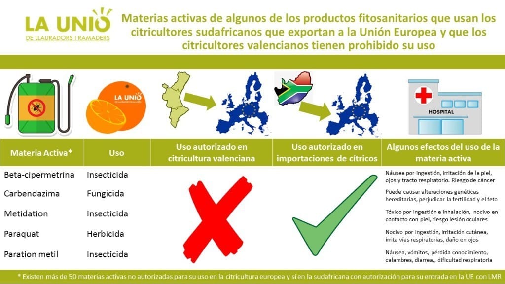La Unió pide suspender la importación de cítricos de Sudáfrica a la UE por motivos fitosanitarios