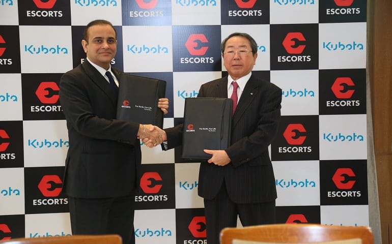 Kubota crea una joint venture con la compañía india Escorts