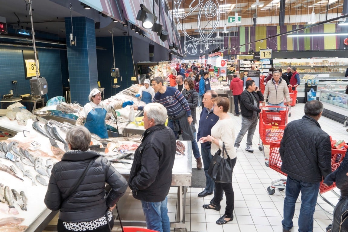 El gasto de los españoles en alimentación ascendió a 103.077 millones de euros en 2018