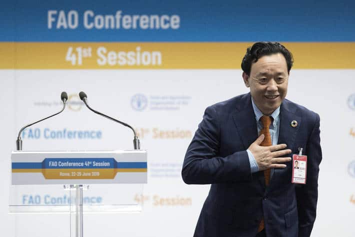 El chino Qu Dongyu es elegido nuevo director general de la Organización de Naciones Unidas para la Agricultura y la Alimentación, FAO