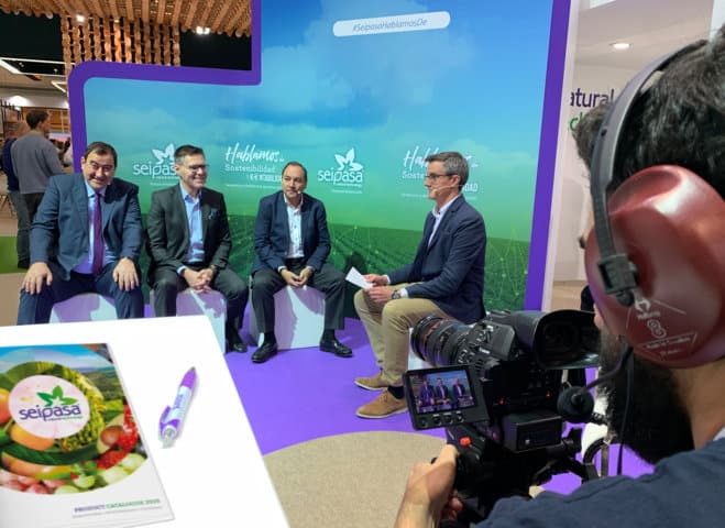 La sostenibilidad y la rentabilidad, a debate en el stand de Seipasa en Fruit Attraction