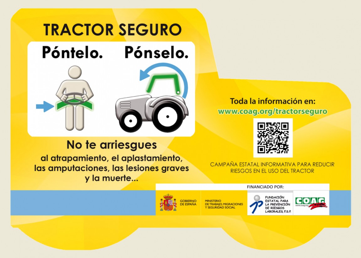 Coag lanza un campaña de prevención de riesgos laborales en el uso del tractor