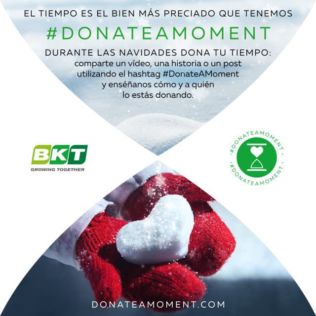 BKT pone en marcha esta Navidad la campaña #DonateAMoment