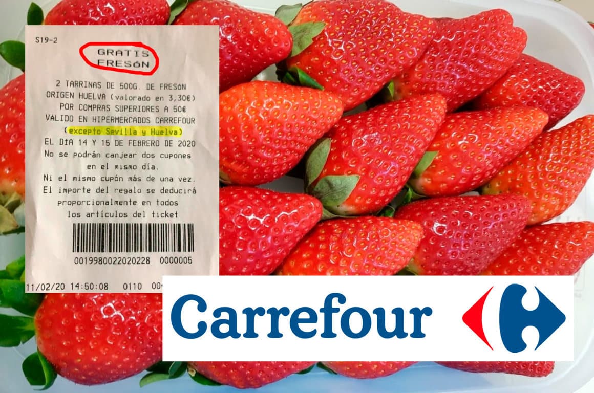UPA denuncia a Carrefour por regalar fresas a sus clientes en plena crisis de precios