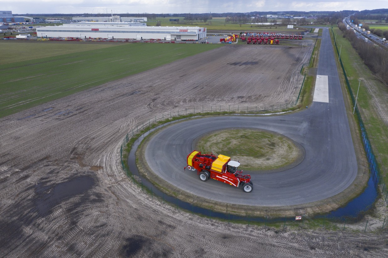 Grimme inaugura una pista de pruebas para sus cosechadoras autopropulsadas