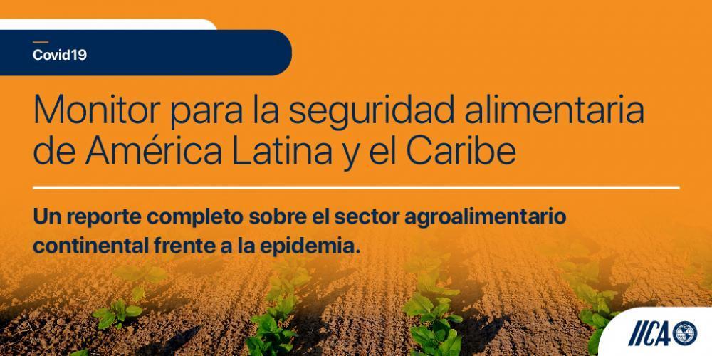 El IICA lanza un Monitor con información clave sobre seguridad alimentaria en América Latina y el Caribe