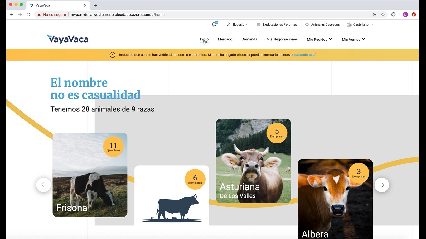 VayaVaca, el primer mercado de ganado virtual de España