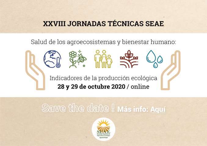 Las jornadas técnicas de la Sociedad Española de Agricultura Ecológica, ahora en formato online