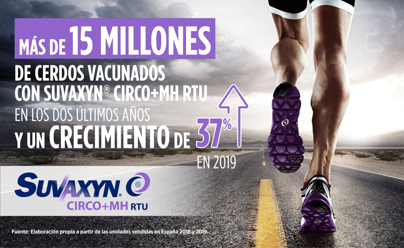 15 millones de cerdos vacunados con Suvaxyn Circo+MH RTU de Zoetis