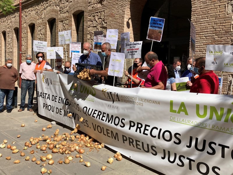 AVA-ASAJA y LA UNIÓ arrancan hoy una campaña de protestas sectoriales en la Comunidad Valenciana