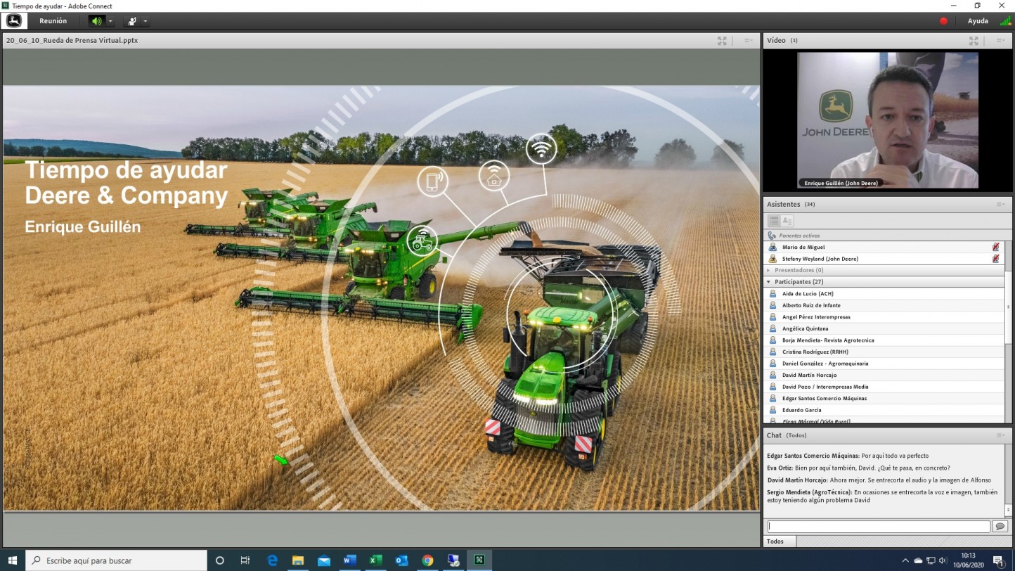 Tecnología y digitalización, las herramientas de John Deere ante la crisis del Covid-19