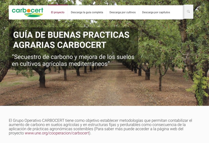 Los agricultores pueden descargar gratuitamente la Guía de Buenas Prácticas CARBOCERT para mejorar el secuestro de carbono en suelos agrícolas