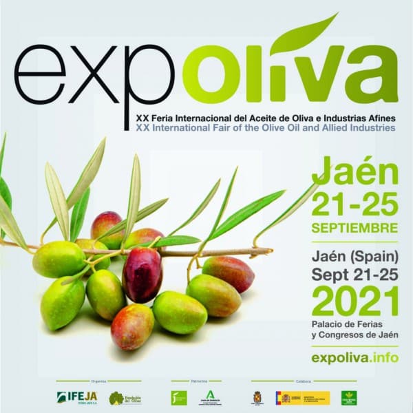 Expoliva 2021 se celebrará entre el 21 y 25 de septiembre