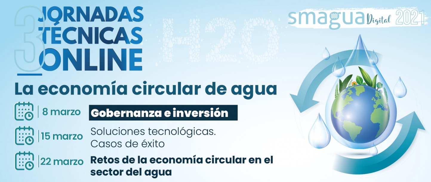 Ciclo de webinars sobre la economía circular del agua organizado por Smagua
