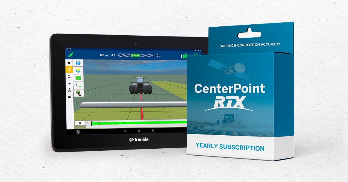 Pantalla GFX-750 y CenterPoint RTX de Trimble, posicionamiento perfecto