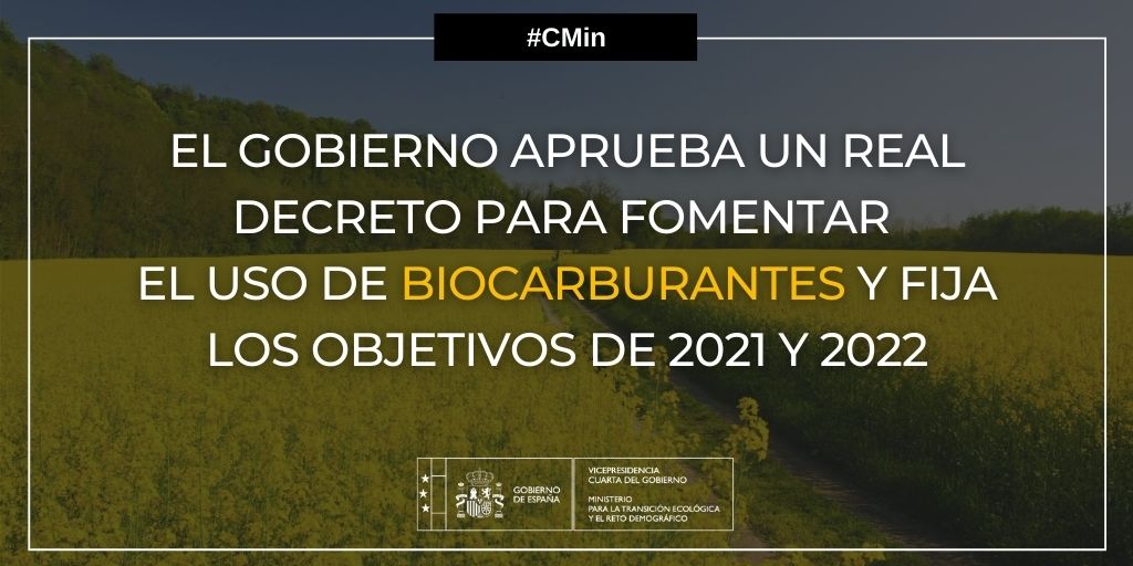 El Miterd limita el uso de tierras con cultivos alimentarios o forrajeros para fabricar biocarburantes