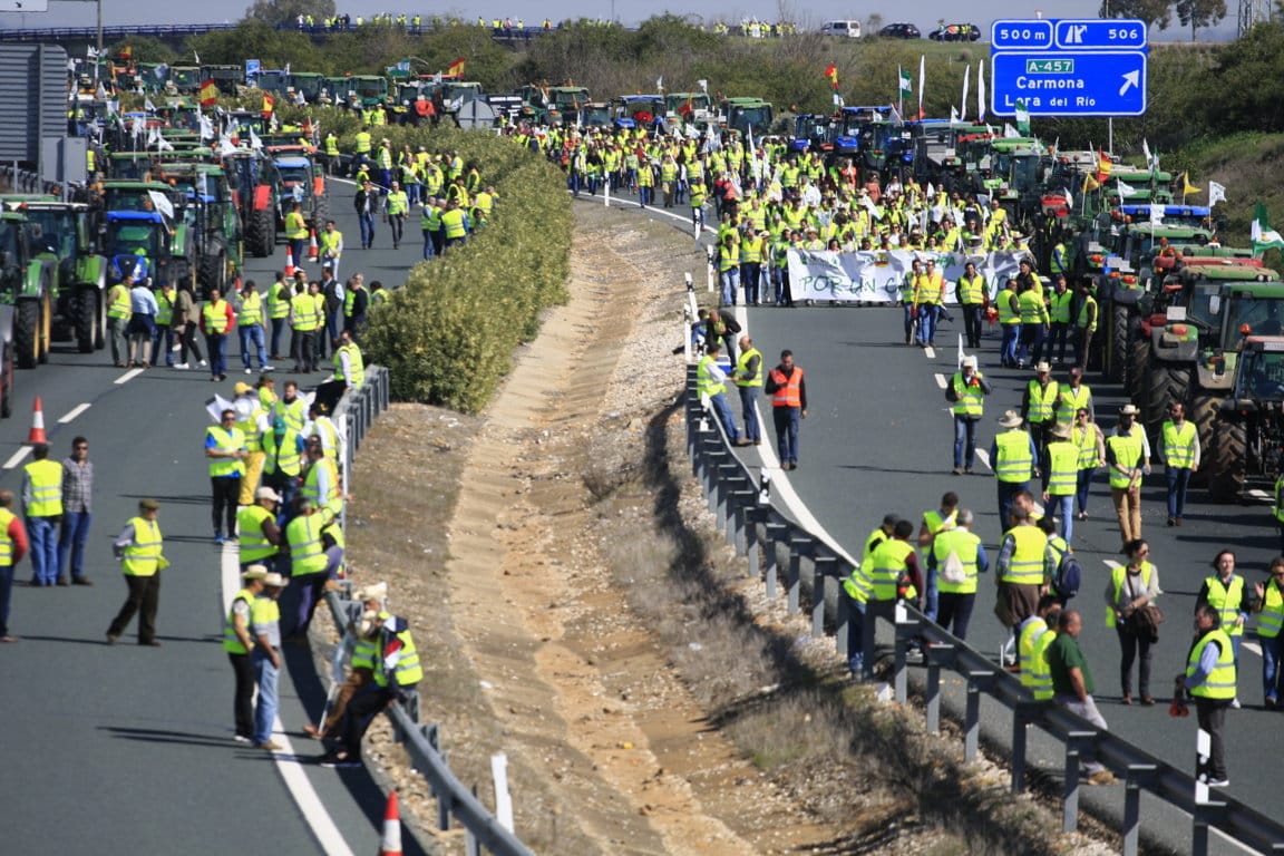 Agricultores y ganaderos se manifestarán el día 15 en Sevilla contra la convergencia «brusca» de las ayudas PAC