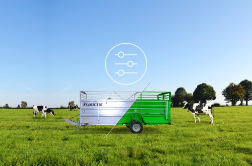 Joskin lanza su configurador online para remolque de ganado y aireadores de pradera