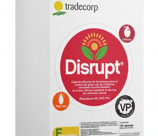 Disrupt, el nuevo difusor de feromonas de Tradecorp para el control del piojo rojo en cítricos