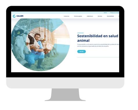 Calier lanza su nueva web centrada en asegurar la sostenibilidad animal