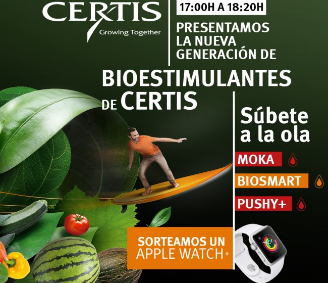 Certis celebra un webinar para presentar su gama de bioestimulantes el próximo 2 de junio