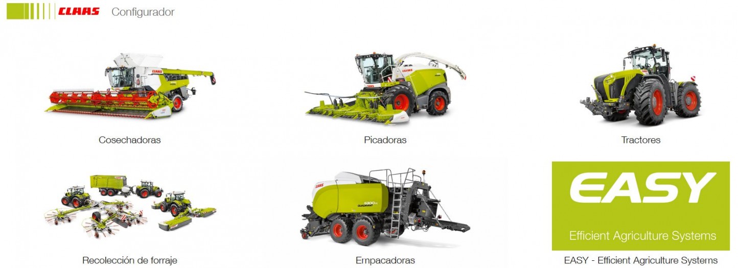 Claas actualiza su configurador online de productos