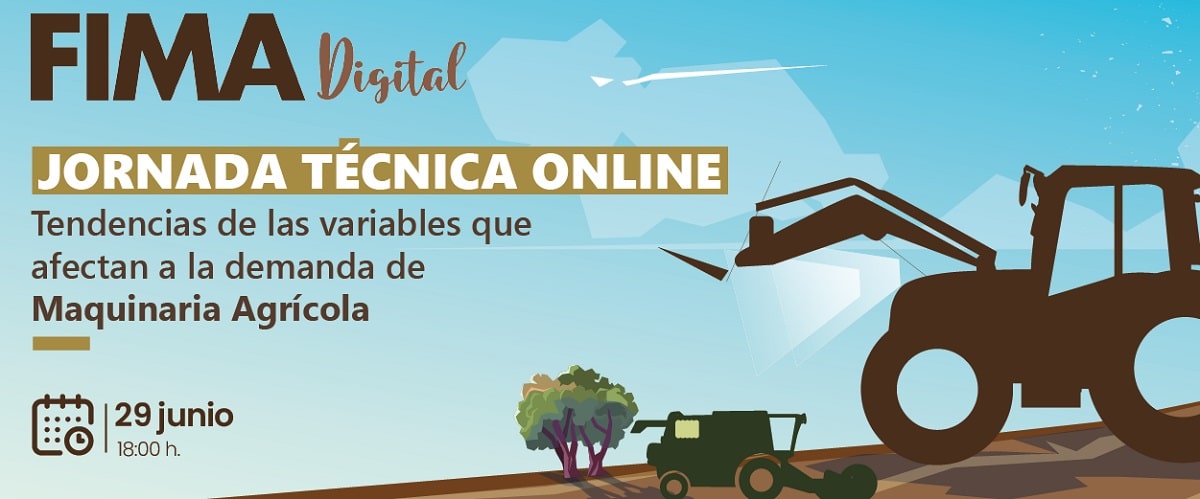 FIMA analiza las tendencias y la demanda de maquinaria agrícola en una jornada digital el próximo 29 de junio