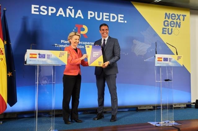 NextGenerationEU: España recibe los primeros 9.000 millones de euros del plan de recuperación