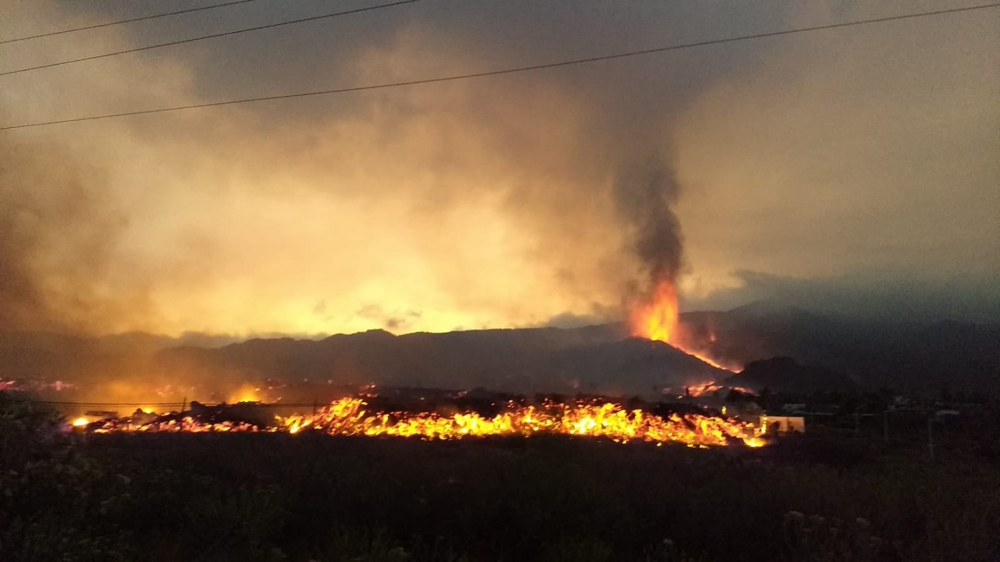 Entre 300 y 400 explotaciones agrarias afectadas ya por la erupción volcánica en La Palma