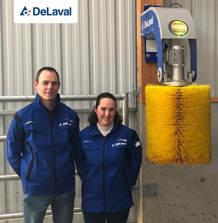 DeLaval presenta un modelo actualizado de cepillo rotativo